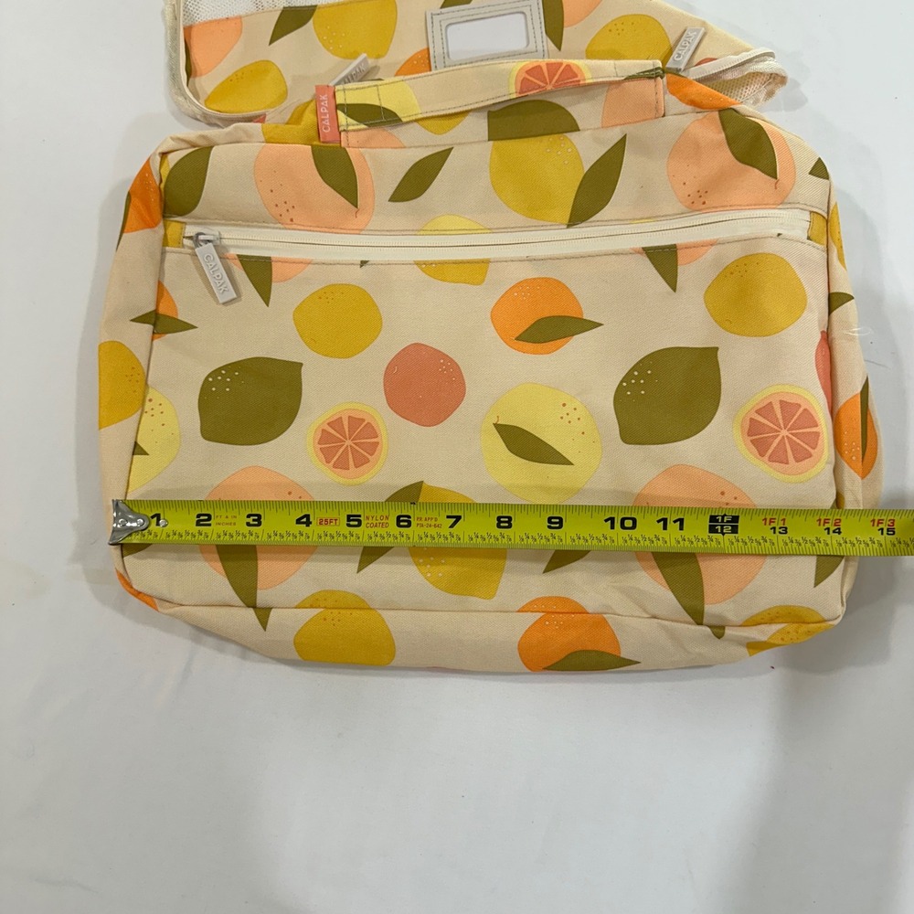 CALPAK Packing Cube Travel Organizer Citrus Fruit Print Lemon Orange Cream - Picture 11 of 11
